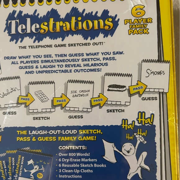 Telestrations The Telephone Game Sketched Out! 6 Player Family Pack  Ages 8+ New - Picture 6 of 9